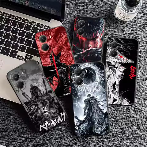 G-Guts B-Berserks Anime Soft Phone Case for Xiaomi Poco X5 X6 X7 X8 Pro Max X3 F7 F8 Ultra M8 M7 M6 