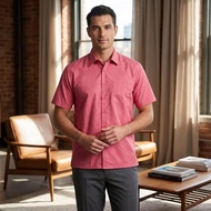 Durban Signature Red Pattern Shirt – Now 70% OFF!