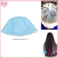 【Z*Star】 Silicone Hair Styling Coloring Cap + Hook Needle Color Dye Highlighting Dye Cap  .