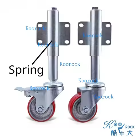 Heavy Duty 4 Inch 2 inch 3inch 5inch Door Casters with Damping and Machine Gate Spring Wheel