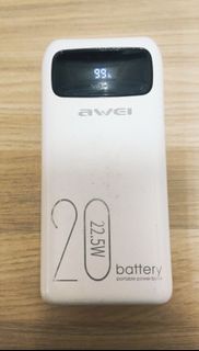 AWEI 20W 22.5W 快速充電行動電源