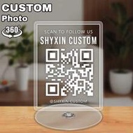 Customized QR Code Acrylic Backlit, Custom Plaque,Personalized Gift For Family/Friend/Girlfriend/Boy