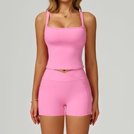 Mortia Collection Top + Shorts Women's Sports Suit Sportbra Brasport Booty Shorts Tennis Padel Outfi