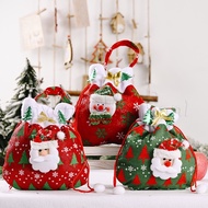 [New] Christmas Decoration Large Gift Pouch New Year Large Christmas Bags Linen Santa Sacks Christma