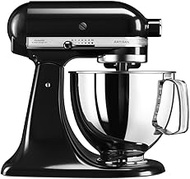KitchenAid 5KSM125 - Artisan Tilt Head Stand Mixer with basic accessories, 4.8L, Onyx Black