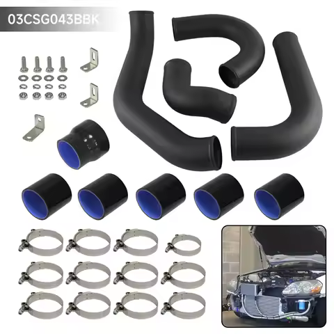 Front Mount Intercooler Piping Hose Kit for Toyota Chaser MARK II JZX110 1JZ-GTE 2.5L Torbo Engine 0