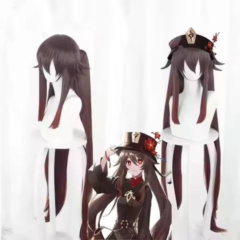 Genshin Impact Hutao Cosplay Anime Game Wig gf;.9