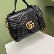 Gucci黑金marmont郵差包