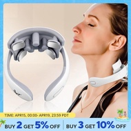 CkeyiN Electric Neck Massager EMS Pain Relief Pulse Cervical Acupressure Massage Shoulder Relaxation Device Hot Compress