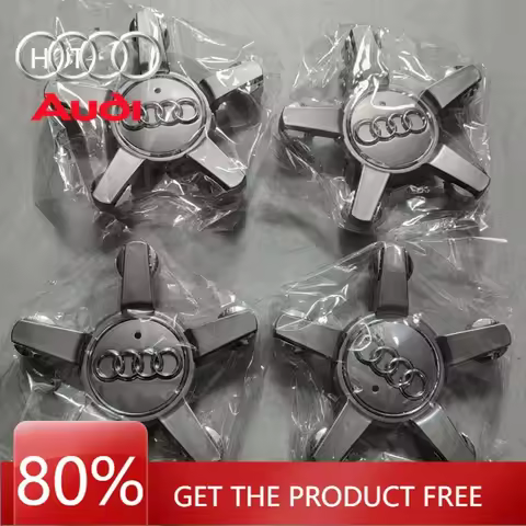 2026 Hot Interior Stickers 4pcs 135MM Car Hub Caps 4F0601165N For Audi A4 A5 A6 A7 A8 Q5 Accessories