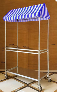 เคาเตอร์ขายของพับได้ metal sheet คีออสพับได้ บูทขายของพับได้ Kiosk(รุ่นใหม่มีหลังคาผ้าใบสวยกว่าเดิม)