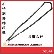 【🇲🇾 Ready Stock】泰国招财女神款式不锈钢项链 / Stainless Steel Nang Kwak Thai Scripture Necklace / 项链不锈钢 / 经文符管项链 /