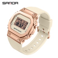 [Aishang watch industry]SANDA New Luxury Women 39;s Watches Fashion Casual LED Electronic Digital Watch Male Ladies Clock Wristwatch relogio feminino 9006