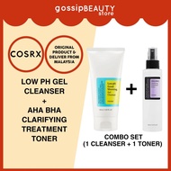 COSRX COMBO Set - Good Morning Low pH Gentle Cleanser 150ml + AHA BHA Clarifying Treatment Toner 150