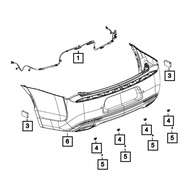 AC34-Car Reverse Probe Park Assist Sensor 5MK60TZZAC Fit For CHARGER CHALLENGER CHRYSLER 300 2017-20