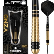 MISSION STEEL TIP DART - 22G M2 Mission ONZA Black & Gold Brass  Steel Darts (ARROW DART KELULI)