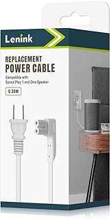 Lenink Power Cable Replacement Cord Compatible with Sonos Play 1 and One Speaker Accessories (1.15ft/0.35m)