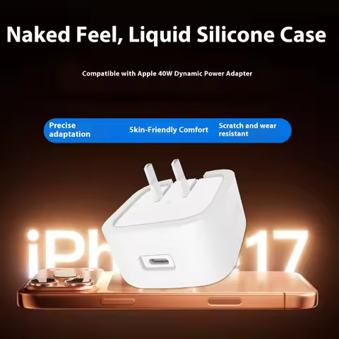 Suitable for Apple 17 charger protective case, silicone all inclusive, Apple 40W dynamic power adapt