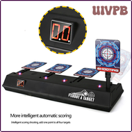 UIVPB Electronic Scoring Shooting Targets 4 Targets LED Light Shooting Sounds Effect Auto Reset Digital Targets for Nerf Guns Toys MAPIE