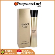 Giorgio Armani Code Absolu EDP for Women (75ml) [Brand New 100% Authentic Perfume FragranceCart] Eau d Parfum Femme Gold