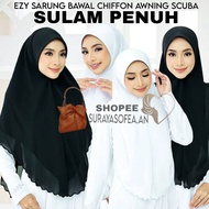 [Full Screen] Field 50 - 60 Bawal Instant Chiffon Awning Scuba Field/ 50/55/60 Bawal/ Full Embroider