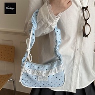 TRABELE French Stick Handbag Lace Y2K Travel
