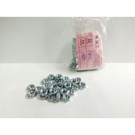 NO.10 NUT NUT SAIZ 10 (M6) NUT SIZE 10 NUT 10MM HEXAGON NUT SCREW SKRU MOTORSIKAL MOTORCYCLE 10PCS 1