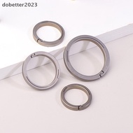 [DB] Titanium Alloy Flat Key Ring Rope Drop Buckle Car Key Rings Holder Quickdraw Keychain Carbiner 
