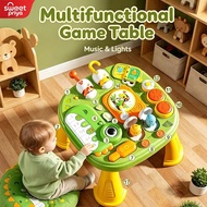 Multifunctional Baby Activity Table Musical Learning Table Early Educational Toy for 6‑36 Months Tod