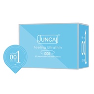 Bao cao su Siêu mỏng JUNCAI 001 Frosty Mát lạnh kéo dài thời gian Nhiều gel Đường gân đặc biệt size