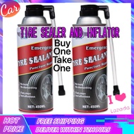 BUY 1  TAKE 1 ! TIRE INFLATOR / FLOOR JACK ALTERNATIVE / TYRE SEALANT 450 ML KOBY Tire Sealer And Inflator 450ML