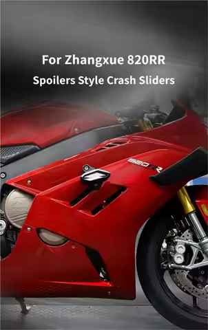 For ZXMOTO 820RR Fall Damage Reduction Guard Bar, Elastic Anti-Collision Sliders Slow Impact Force F