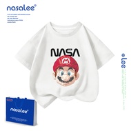 NASA Lee สินค้าใหม่! เสื้อยืดแขนสั้นสำหรับเด็ก NASA สบายและนุ่ม ผ้าฝ้ายแท้ 100% เสื้อเด็ก เด็กชาย