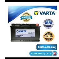 Varta Agm DIN80 (LN4) istop functions car battery