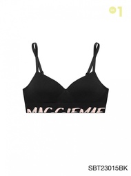 Sabina Maggie Mae Soft and Cozy Level 1 เสื้อชั้นใน ไร้ตะเข็บ ไร้โครง รหัส SBT23015BK - สีดำ