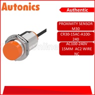 AUTONICS PROXIMITY SENSOR M30 AC100-240V 15MM AC2 WIRE NC(CR30-15AC-A100-240)