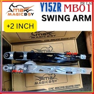 MAGIC BOY Extra Length + 2 inch Swing Arm CNC Y15 Y15ZR MB01 RACING SWINGARM 2 inci