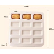 Rectangular Cup Cake Mini Loaf Pan 12 Cup Red Suncity YC80026