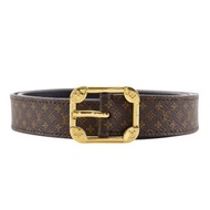【日本直送】LOUIS VUITTON 路易威登 San ture Mailtier 皮帶 M9943 Monogram 帆布 棕色 BC2118 【二手】