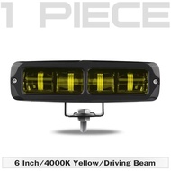 6D LED Light Bar 6 Inch 30W LED Work Light Yellow White Fog Light For Car Motorcycle offroad 4X4 ATV