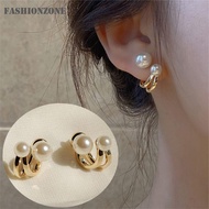 925 Silver Pearl Earring Elegant Simple Earrings for Women Hypoallergenic Hikaw Fashion Accessories 