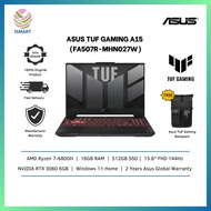 Asus Gaming Laptop TUF Gaming A15 FA507R-MHN027W 15.6'' FHD 144Hz ( Ryzen 7 6800H, 16GB DDR5, 512GB SSD, RTX3060 6GB )