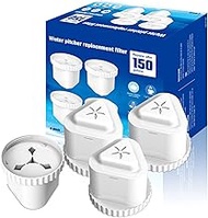 Water Filter Compatible with Epic Water Pitcher, Aquagear, Seychelle - 150 Gallon Filter Replacement