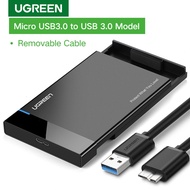 UGREEN External HDD SATA Case USB 3.0 Enclosure for 2.5" 9.5mm 7mm SSD HDD SATA I / II / III UASP Su