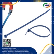 เคเบิ้ลไทร์สีน้ำเงิน HellermannTyton" (MCT PP50R) Blue Metal Detectable Cable Tie 200x4.6