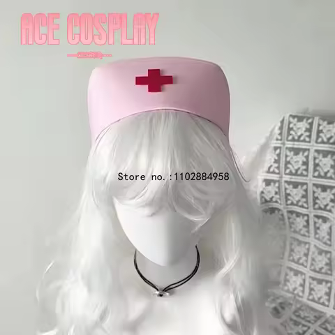 Anime Ram Rem Cosplay nurse cap hat Accessories Prop