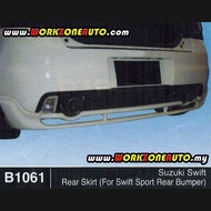 B1061 Suzuki Swift Fiber Rear Skirt For Swift Sport Bumper Only