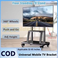 Standing Bracket Tv 32-85 Inch Adjustable Led Tv Stand Universal Tv Stand Trolley Wheels Heavy-Duty