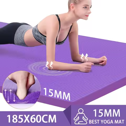 Thickened Anti Slip Yoga Mat Foam Mat Exercise Fitness Pilates Gymnastics Equipment Exercise Mat, Su