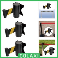 [Colaxi] Retractable Belt Barrier Wall Mount Queue Line Divider for Hotel Stadium